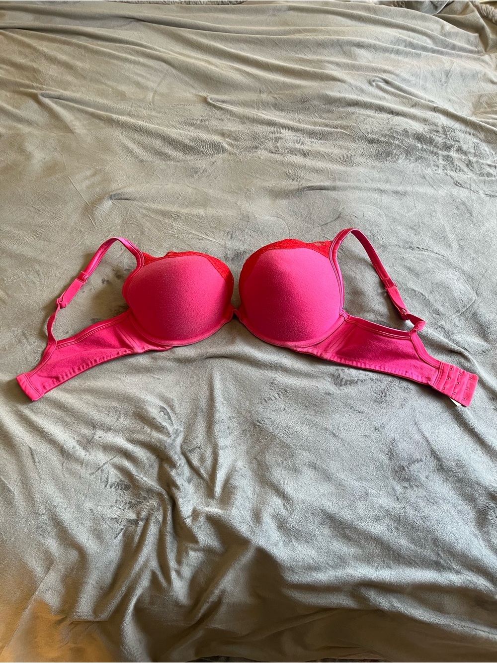 Cacique Vibrant Hot Pink Bra 36DD